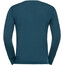 Odlo Suw Natural T-shirt manches longues à col ras-du-cou Homme, bleu