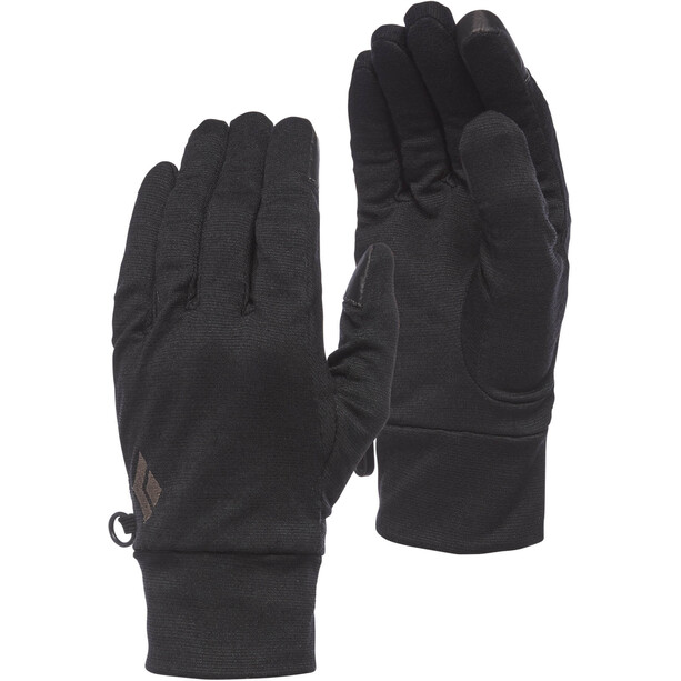 Black Diamond Lightweight Wooltech Gloves, zwart