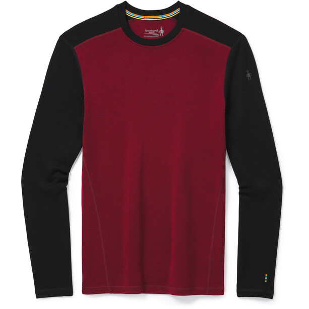 Smartwool Merino 250 Camiseta Interior Hombre, rojo/negro