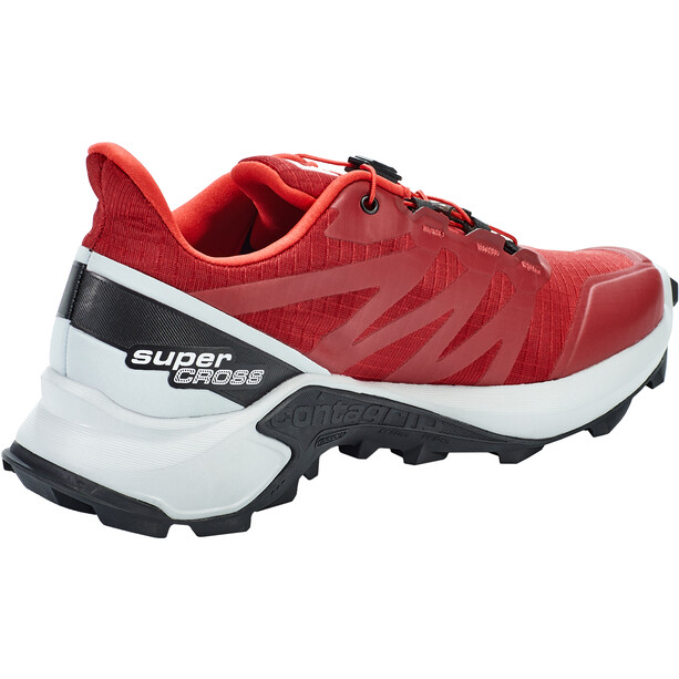 Salomon Supercross Shoes Men red dahlia/pearl blue/black