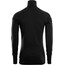 Aclima DoubleWool Shirt Polo Avec Fermeture Éclair Homme, noir