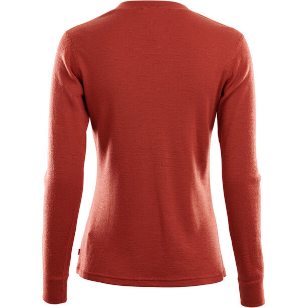 Aclima WarmWool T-shirt à manches longues Femme, rouge