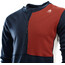 Aclima WarmWool Bluza z zamkiem Mężczyźni, niebieski/czerwony