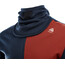 Aclima WarmWool Hood Sweater with Zip Men navy blazer/red ochre/nature