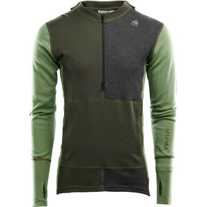 Aclima WarmWool Kapuzensweater mit Zip Herren oliv/grün oliv/grün