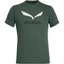 SALEWA Solidlogo Dry Kurzarm T-Shirt Herren oliv