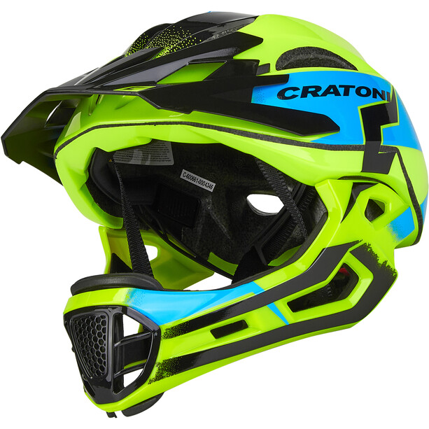 Cratoni C-Maniac Pro MTB Helmet yellow/blue gloss