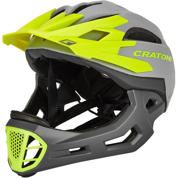 Cratoni C-Maniac Freeride Helmet grey/lime matte