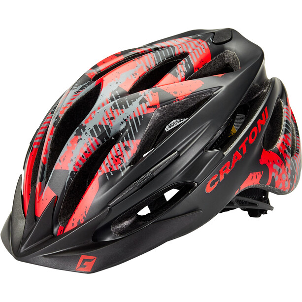 Cratoni Pacer MTB Helm schwarz/rot