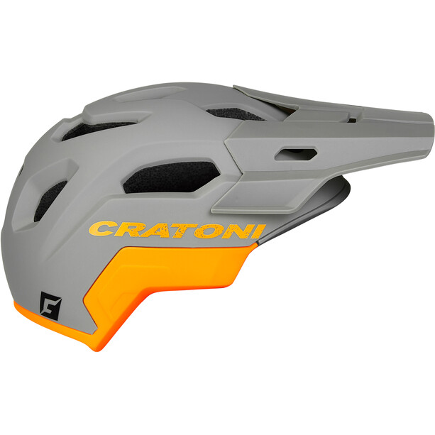 Cratoni C-Maniac 2.0 Trail Casco, grigio/arancione