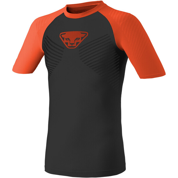 Dynafit Speed Dryarn Koszulka z krótkim rękawem Mężczyźni, czarny/pomarańczowy