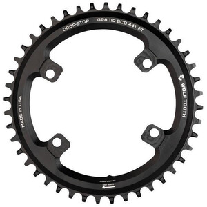 Wolf Tooth Chainring Ø110mm BCD 4-Bolt Shimano GRX black