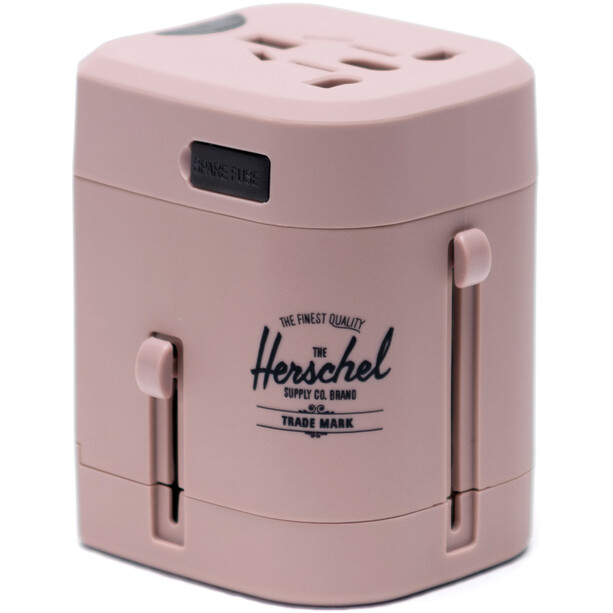 Herschel Travel Adapter, różowy