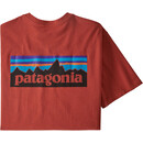 Patagonia P-6 Logo T-shirt Responsibili Homme, rouge