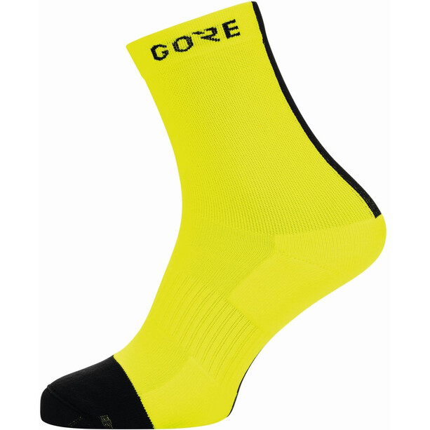 GOREWEAR M Calcetines Corte Medio, amarillo/negro