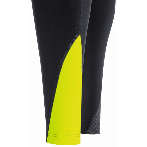 GOREWEAR C5+ Spodnie termiczne na szelkach Mężczyźni, czarny/żółty