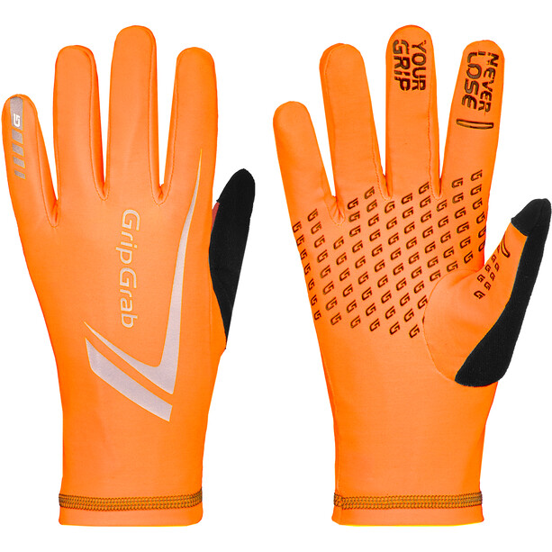 GripGrab Running Expert Hi-Vis Winter Touchscreen Handschuhe orange