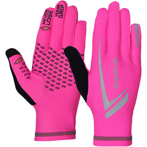 GripGrab Running Expert Hi-Vis Winter Touchscreen Handschoenen, roze