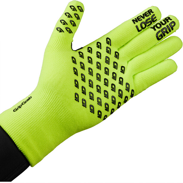 GripGrab Wodoodporne rękawiczki termiczne z dzianiny, żółty