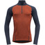 Devold Duo Active Zip Shirt Herren orange/blau
