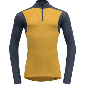 Devold Hiking Half-Zip Shirt Herren gelb/blau