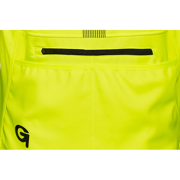 Gonso Valaff Softshell Jacket Men safety yellow/black