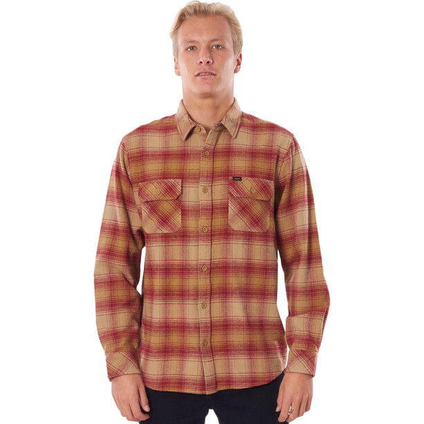 Rip Curl Count L/S Shirt Men washed red