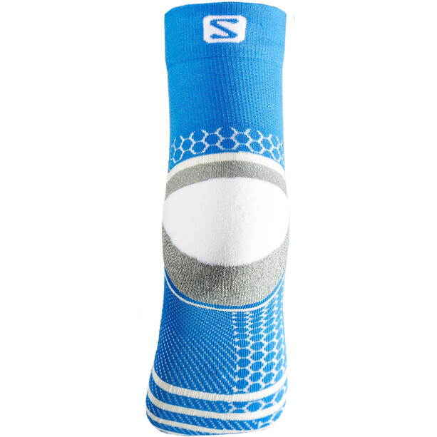 Salomon NSO Pro Mid Run Socken grau/weiß