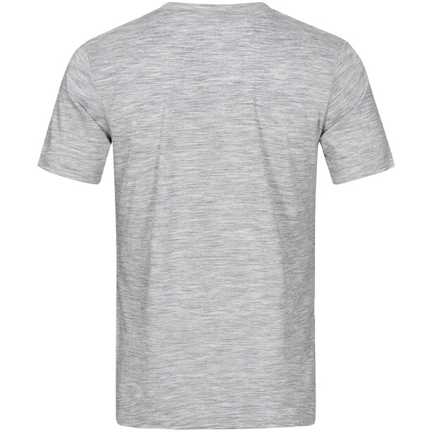 super.natural Base 140 T-shirt à col en V Homme, gris