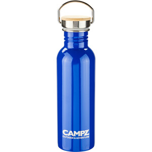 CAMPZ Fles met Bamboe Dop 750ml, blauw blauw