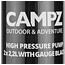 CAMPZ High Pressure Pomp 2 x 2,2l met meter, zwart