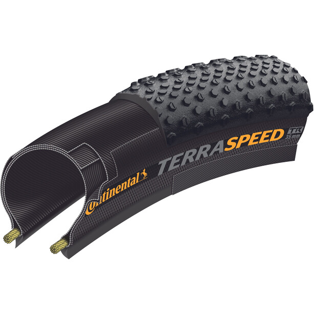 Continental Terra Speed ProTection Vouwband TLR 28x1.35", zwart/beige