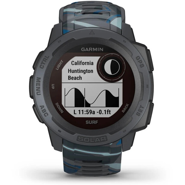 Garmin Instinct Solar Surf GPS Smartwatch Grå/Blå