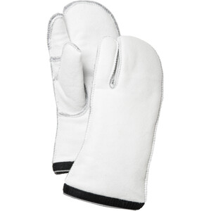 Hestra Heli Ski Liner 3-Vinger Handschoenen, wit wit