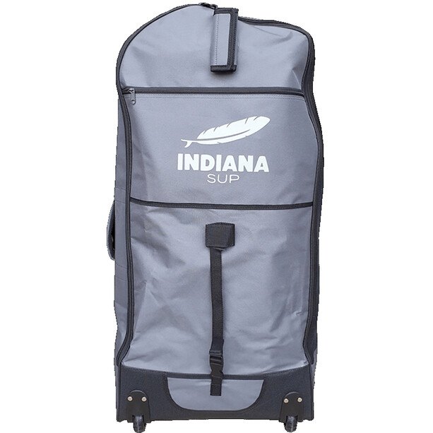 Indiana SUP 10'6 Family Pack med 3-delt fiber / komposit padle, grå/blå