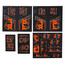 Fox Racing Shox AM Heritage Kit adesivi per forcella e ammortizzatore, nero/arancione