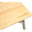 CAMPZ Table en bambou 60x60x40cm, marron
