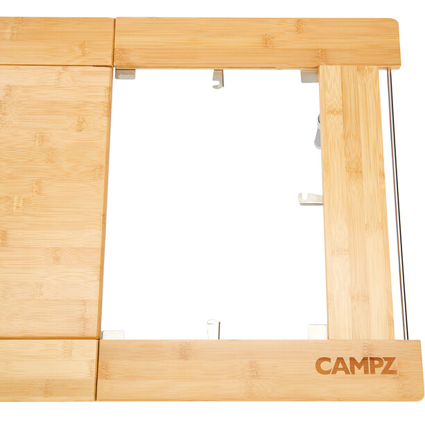 CAMPZ Utility Bambupöytä 51x78x40cm, ruskea