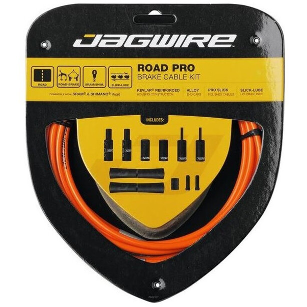 Jagwire Road Pro Kit câble de frein, orange