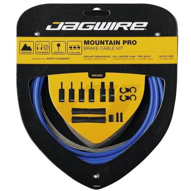Jagwire Mountain Pro Kit câble de frein, bleu