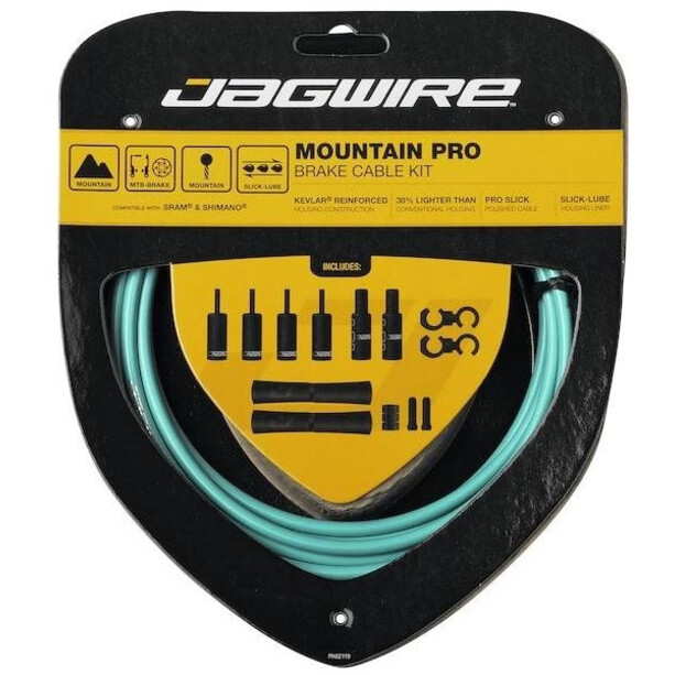 Jagwire Mountain Pro Kit câble de frein, turquoise