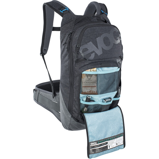 EVOC Trail Pro 10 Ryggsäck med ryggskydd grå