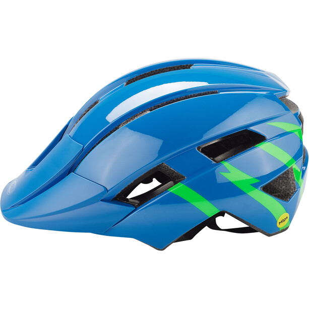Bell Sidetrack II MIPS Helmet Youth strike gloss blue/green