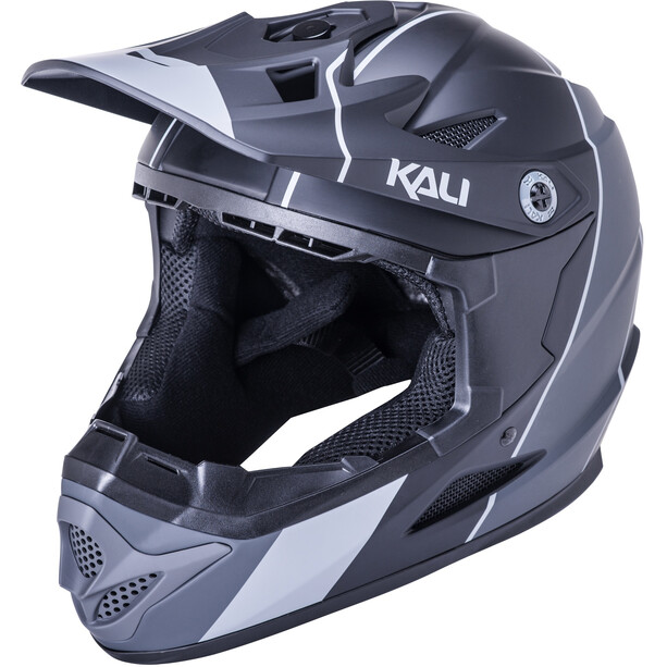 Kali Zoka Stripe Helm Jugend schwarz/grau