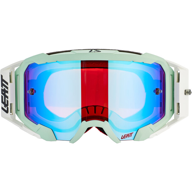 Leatt Velocity 5.5 Iriz Goggles with Anti-Fog Mirror Lens white/blue