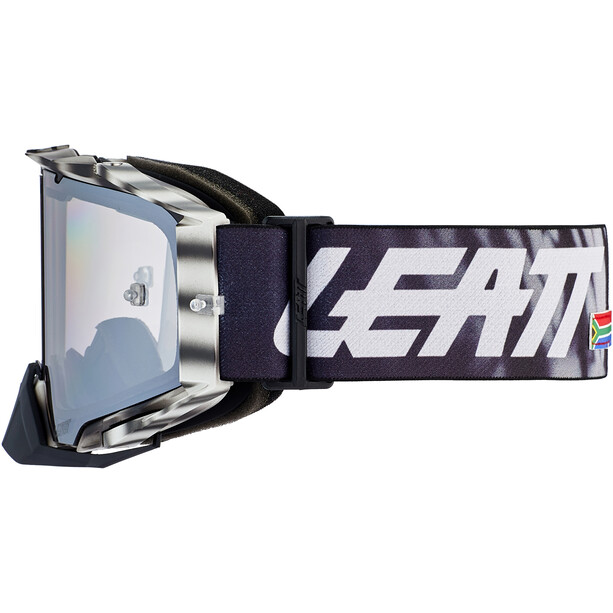 Leatt Velocity 6.5 Iriz Gafas con Lentes Antiniebla Espejo, negro/blanco