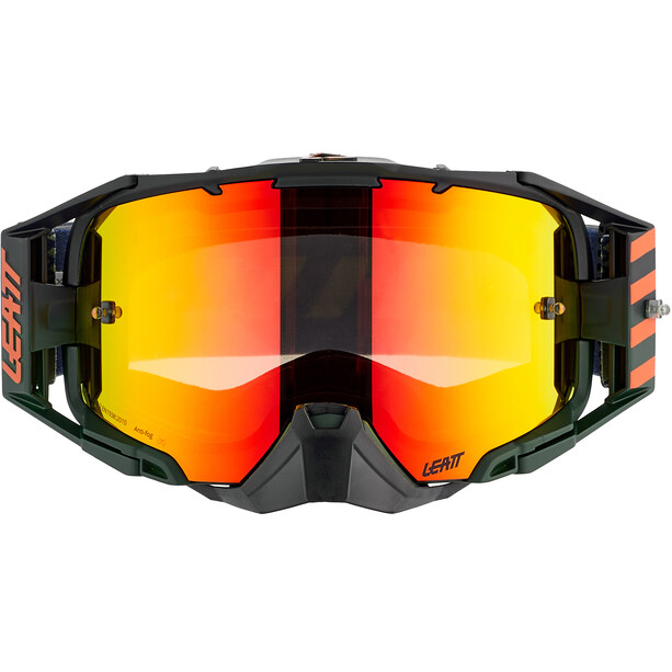 Leatt Velocity 6.5 Iriz Goggles with Anti-Fog Mirror Lens cactus red