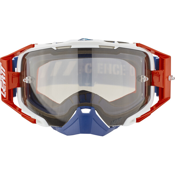 Leatt Velocity 6.5 Anti Fog Goggles, rood/blauw
