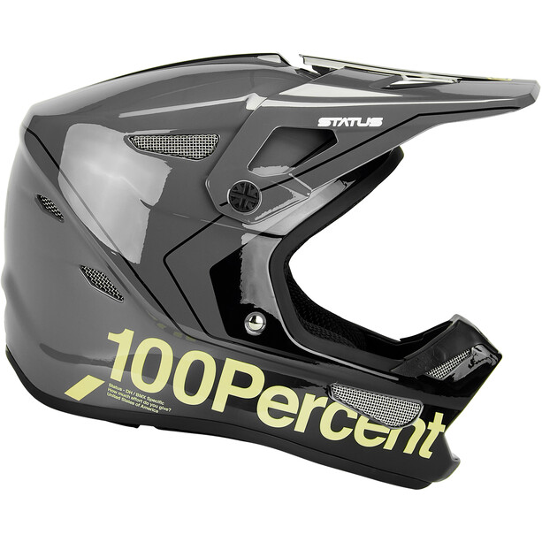 100% Status DH/BMX Helmet carby charcoal