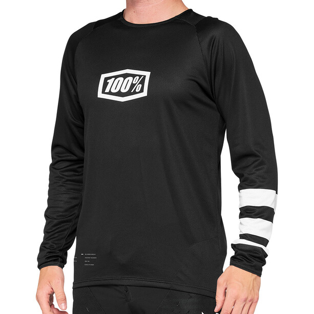 100% R-Core Maglietta Uomo, nero/bianco